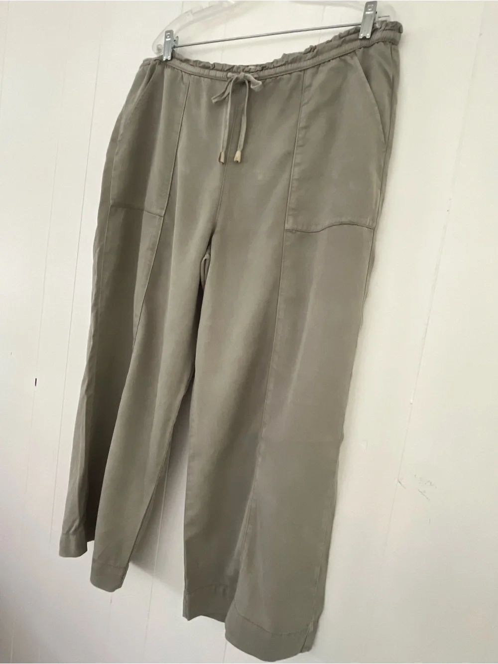 Joie 100% Lyocell Lagenlook Vacation Light Weight Wide Leg Pants Size XL - Picture 5 of 11